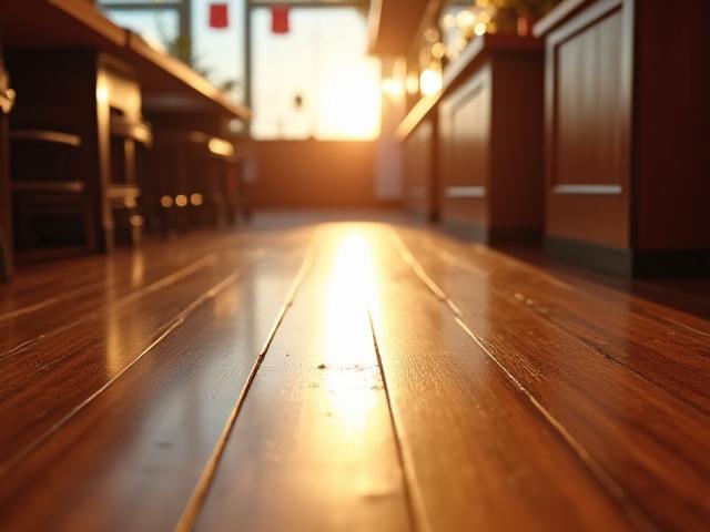 Restaurant kitchen floor cleaning
