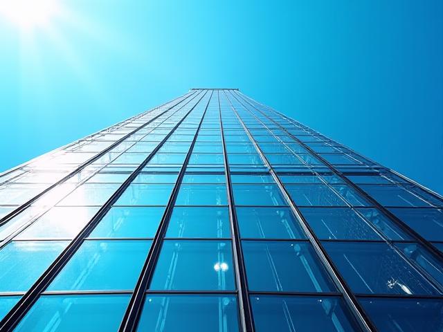 Commercial office tower window cleaning